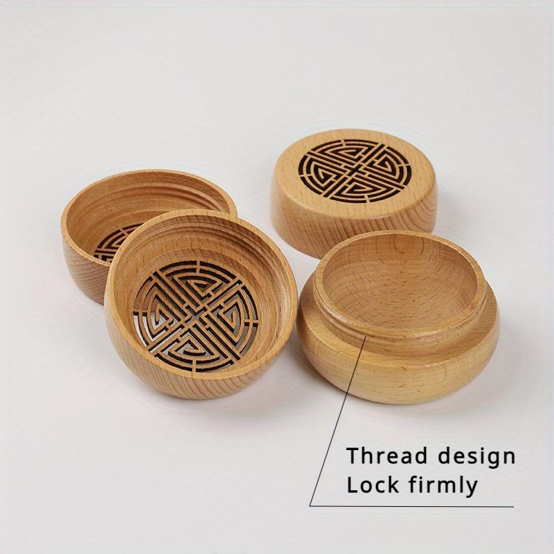 Holz ätherisches Öl Diffusor Parfümbox und Holzkugel Set Zuhause, Auto Parfüm Dekorative Duftnote