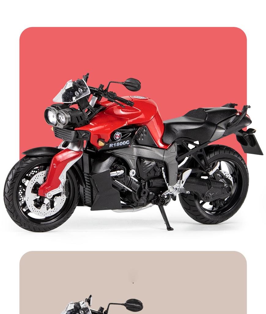 1/12 Ducati R1800C Alloy Die Cast Motorcycle Model Toy Vehicle Collection Autobike Shork-Absorber Off Road Autocycle Toys Car