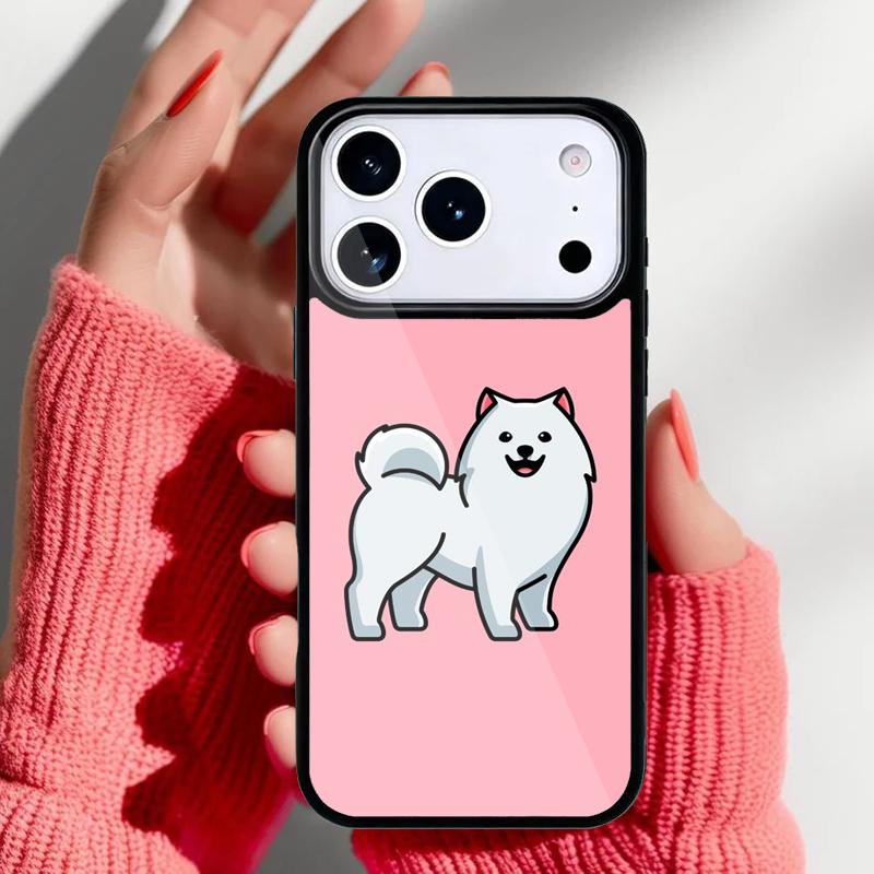 Samoyed Puppy Phone Case for iPhone 17 Air 16e 15 14 13 Pro Max Back Cover for 12 11 Pro Coque