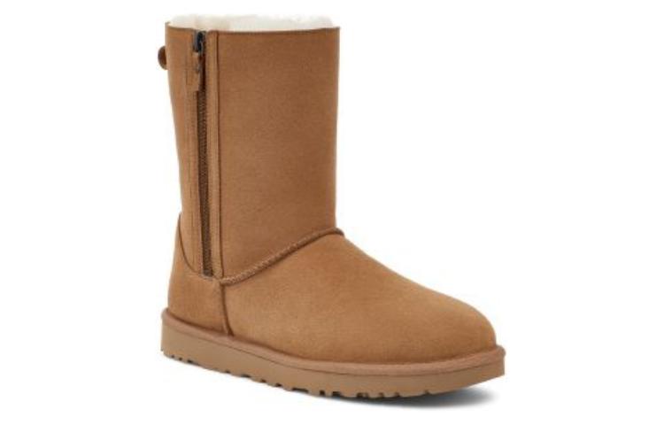 UGG Classic Short Zip 'Light Brown' Women's Sneakers