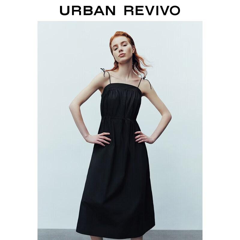 

UR2026 Women s Cotton Spaghetti Strap Slim Dress M