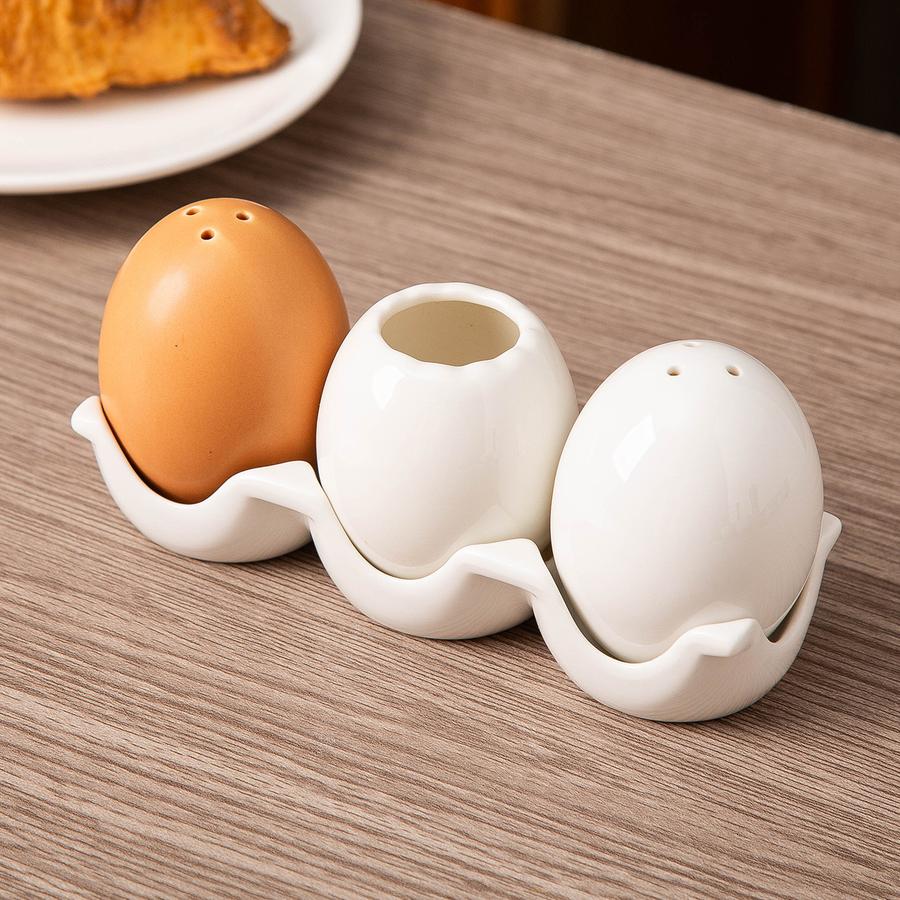 New Egg-Shaped Ceramic Spice Jar Seasoning Container Kitchen Restaurant Salt Pepper Sugar Jar