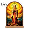 Exquisite Acrylic Table Centerpiece Catholic Statue Ornament, Tabletop Centerpiece, Freestanding Christian Unique Office Desk Accessories Religious