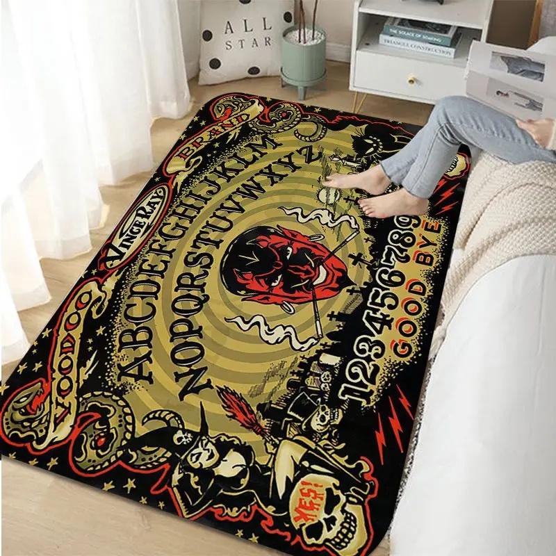 Halloween Ouija Board Indoor Long Rugs Nordic Style Home Doormat Bathroom-Toilet Mats Bedroom Toilet Rug