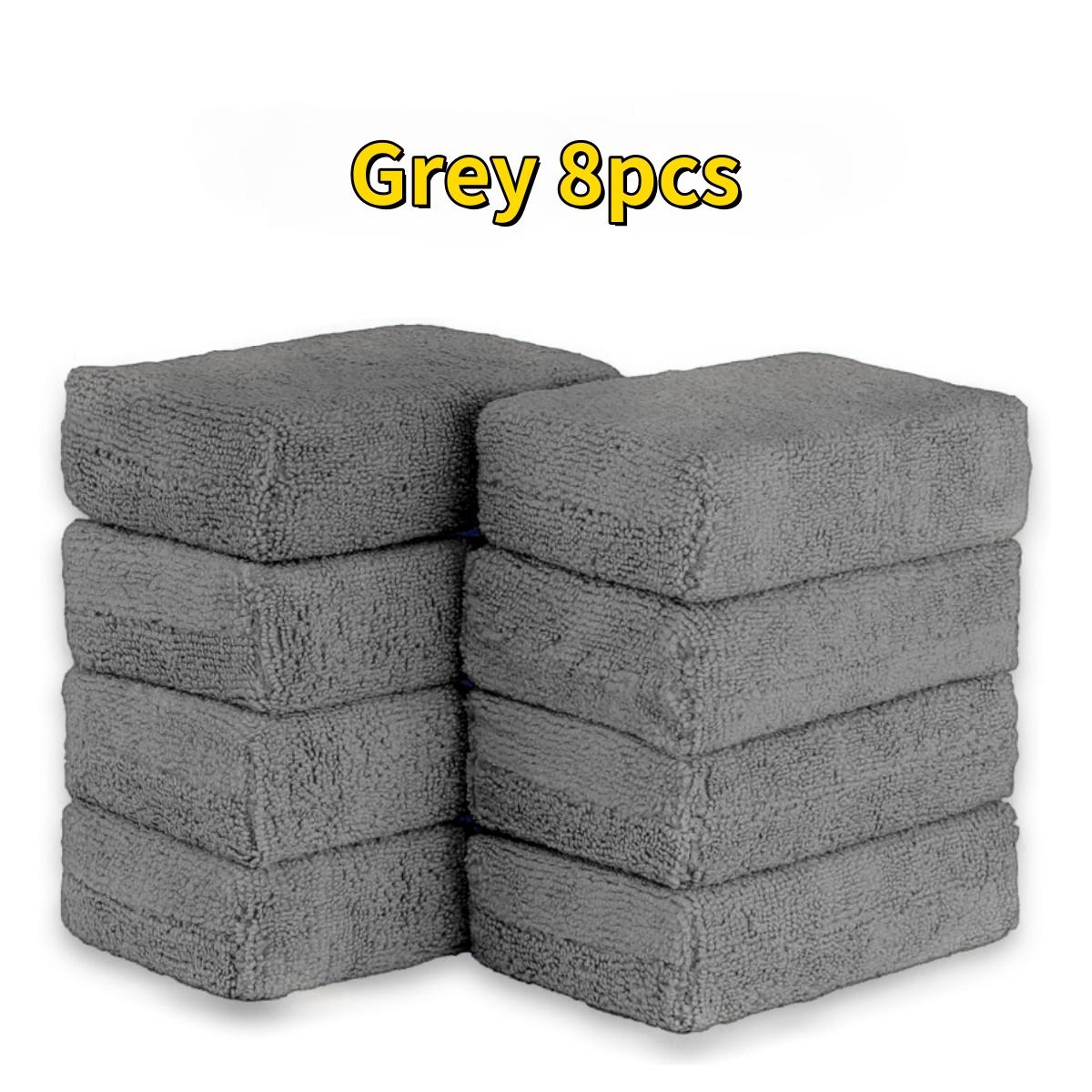 

8 шт. Аппликаторы из микрофибры для автомобильного воска Мягкие Губки для детализации автомобиля для воска Прямоугольные Поролоновые Подушечки для полировки Уход за автомобильной краской Автомобильная чистка