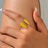 Creative Stainless Steel Cartoon Wings Rings for Women Girls Vintage Personlity Gold Color Opening Ring Trend Jewelry Wholesale