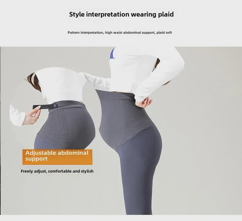 Autumn/Winter Maternity Leggings: Shark Pants for Yoga with Plus Velvet, Spring/Autumn Style.