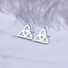 Hypoallergenic Titanium Steel Celtic Knot Earrings Fade Resistant Non Allergic Ear Studs
