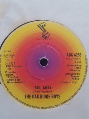 

7inch Record OAK RIDGE BOYS - Sail Away ABC4258 ABC Records 1979 UK Folk Used