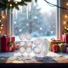500 Pcs Holographic Snowflake Stickers,Christmas Adhesive Stickers Colorful Round Label Sticker for Envelope Cookie Candy Box (3.8cm)