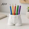 Innovative Desk Gift Shorts Shaped Pen Holder, Funny Stationery Makeup Brush Storage Cup, 3D Practical Container Print Creative for Office And
