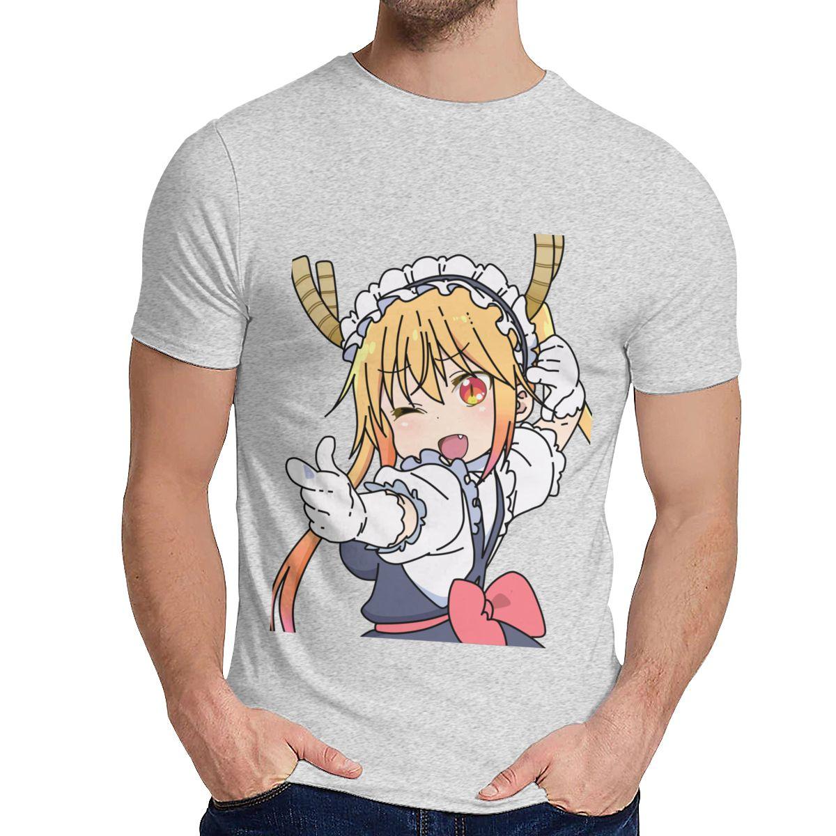 Soft Maid Dragon Tohru Miss Kobayashi S Dragon Maid Tee Shirt Unisex Vintage Leisure Classic Round S