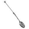 Beaded Coffee Spoon For Dessert And Beverage Long Handle Metal Spoon For Deep Cups DIY Art Design Kitchen Tool