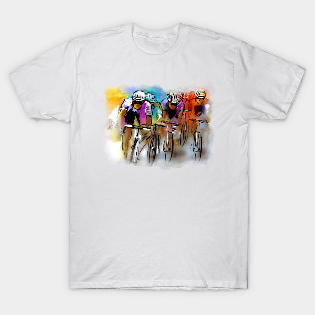 

Men Black Print T-shirt Le Tour De France 03 No-Cut Transfer Paper Print Cotton Tshirt - Men s Summer Cotton Graphic Tee S