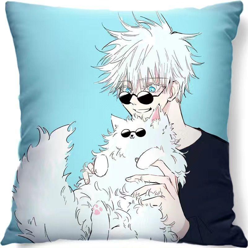 Gojo Satoru Jujutsu Kaisen Peripherie-Kissen Itadori Yuji Animation Schlafsaal Schlafzimmer Sofakissen Zweidimensionales quadratisches Kissen