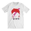T-shirt Imprimé Graphique Éclair sur le Visage David Bowie Hommes Femmes Hip Hop Streetwear T-shirt Oversize Rock Classique Streetwear Cadeau pour Fan