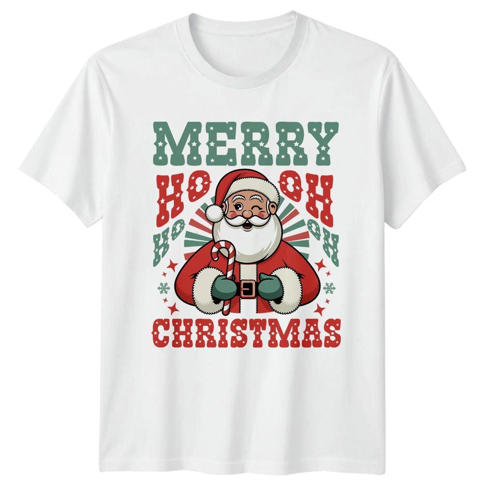 Merry Ho Ho Ho Christmas Santa Claus Holidays Unisexs TShirt Unisexs Graphic Tee S