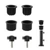 Pack of 6pcs Patio Umbrella Base Support Hole Ring Plug Cover Cap Outdoor Parasol Base Accessories for Balcony Backyard