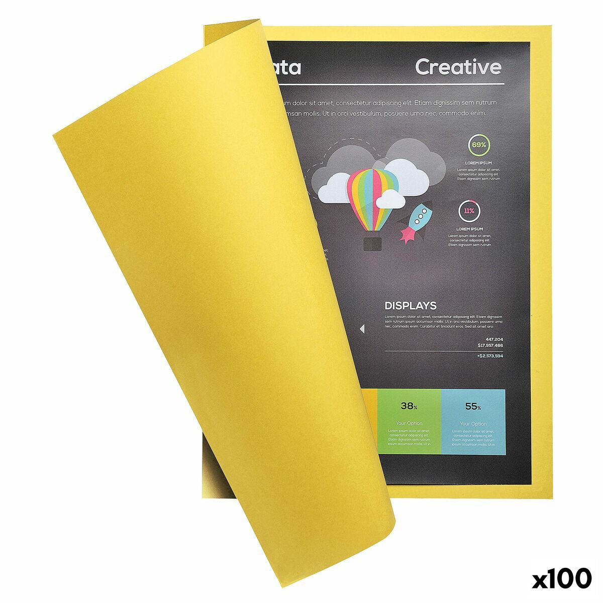

Exacompta Rock s Yellow A4 subfolder (100 Units) TU прозрачный