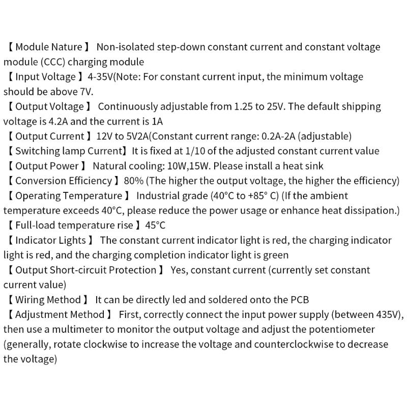 Compactly Auto Adjustable Voltages Charging Module 80% Efficient Power Conversion LM2596 XL6019 Chip Travel Friendly