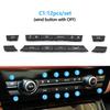 11/12/14pcs Dashboard Air Conditioner AC Button Heater Switch Cover For BMW 5 6 7 Series X5 X6 F10 F18 F06 F12 F01 F02 F15 F16