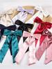 1 Piece of Women's Solid Color Fabric Bow Streamer Duck Clip Back of Head Half Tie Hair Clip Daily Commuter Hair Accessories