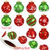 500pcs/Roll Round Window Display Sealing Sticker Decorative Gift Box Self-adhesive Stickers Christmas Decor