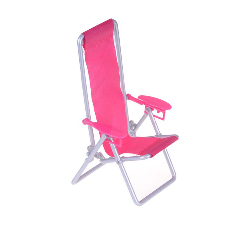 Doll Accessories Mini Furniture Folding Beach Chair Kids Toy
