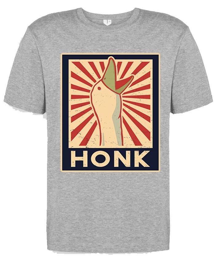 honk goose duck animal funny meme gift gamer cult movie film t shirt S