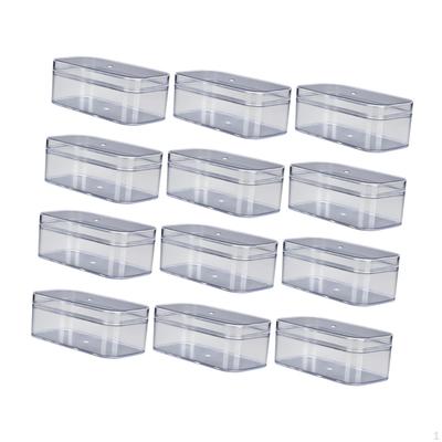 12Pcs Transparent Candy Packaging Box Biscuit Carrier Stylish Sturdy Containers with Lids