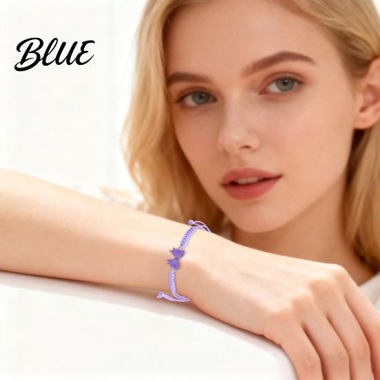 Adjustable Friendship Bracelet Bow Braided String Rope Handcrafted Fashionable Wrist