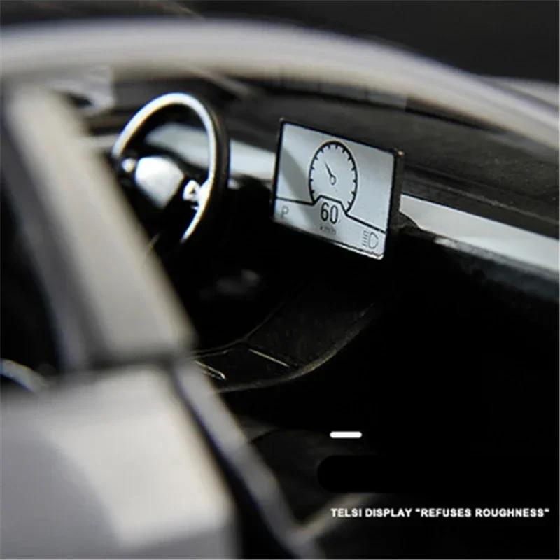 1:24 Tesla Model 3 Model Y Alloy Car Model Diecast Metal Toy Vehicles Car Model Simulation Sound and Light Collection Kids Gifts