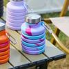 Foldable and Expandable Water Bottle, Drop-proof Sports Water Bottle, Portable Reusable Silicone Water Bottle, Foldable