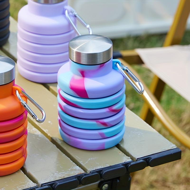 Foldable and Expandable Water Bottle, Drop-proof Sports Water Bottle, Portable Reusable Silicone Water Bottle, Foldable