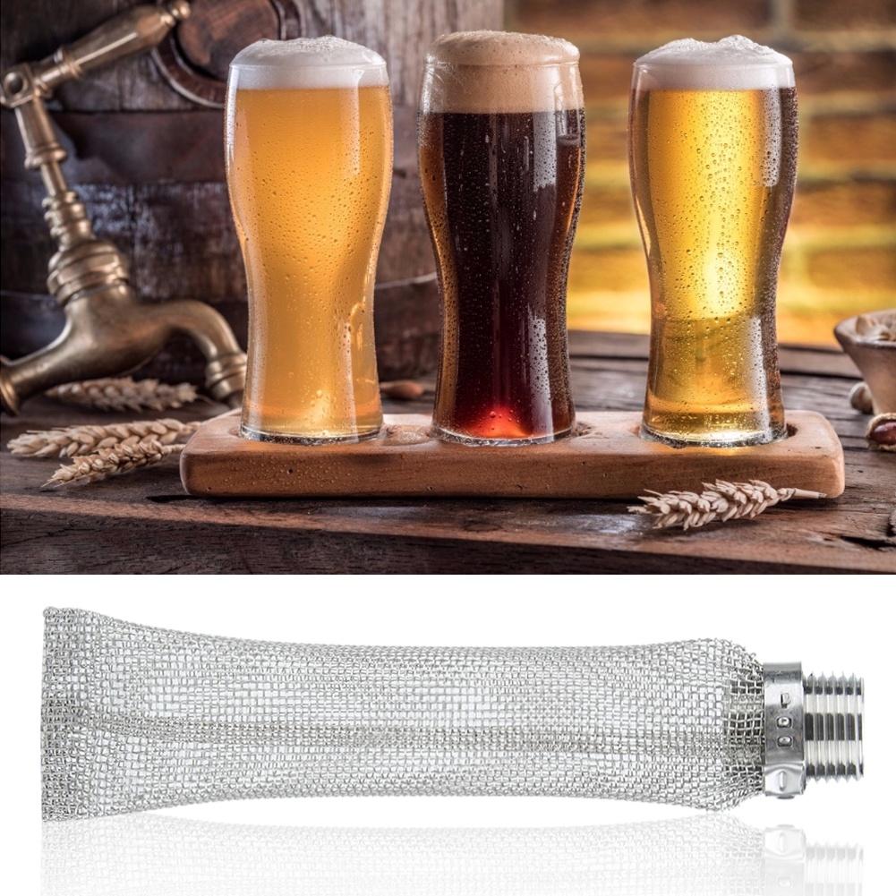 1/2in NPT Stainless Steel Beer Filter Screen Mesh Filter for Homebrew Beer Kettle Mash Tun(6in)
