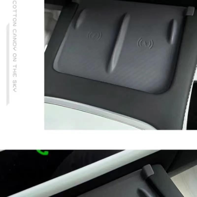 Wireless Charger Pad For Tesla Model 3 Y and Highland 2024 2023 2022 Accessories Center Console Organizer Charging Station Mats