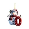 Acrylic Snowman Letter Car Hanging Ornament Christmas Car Decor