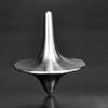 Stainless Steel Spinning Top Totem Spinning-Top with Zinc Alloy Silver