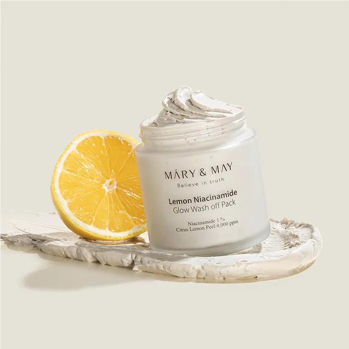 Marien May Vegan Lemon Niacinamide Glow Wash-Off Pack 125g