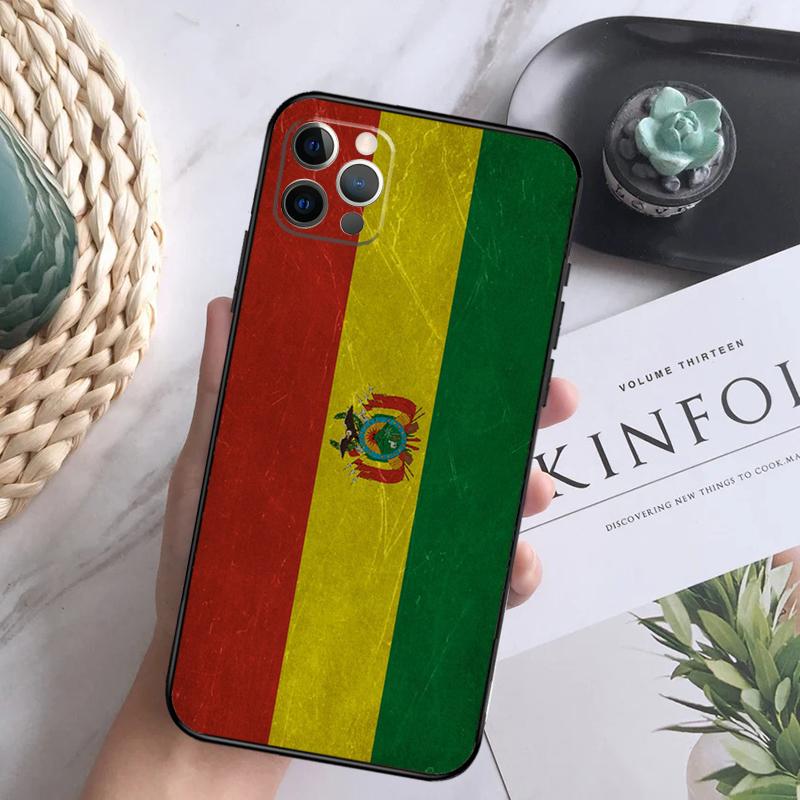 Bolivia Flag Case For iPhone 15 11 12 13 14 Pro Max XS XR X 7 8 Plus 12 13 Mini 16 Pro Max Soft Cover