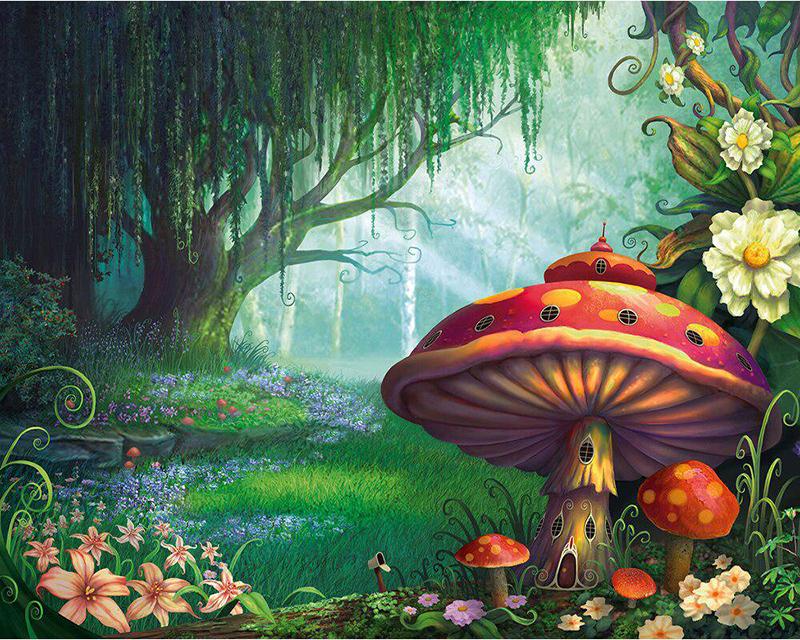 Full Drill Square Diamond Embroidery Housing Landscape Handicraft Diamond Painting Flower Animals Picture Of Rhinestone Home Decor