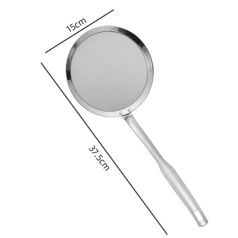 Household Kitchen Oil Skimmer and Grease Filter Spoon with Stainless Steel Mesh