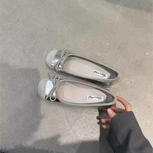 Xiaoxiangfeng Light Mouth Silver Single Shoes Spring and Summer French with Skirt Red Evening Grandma Shoes Gentle Thick Heel High Heels