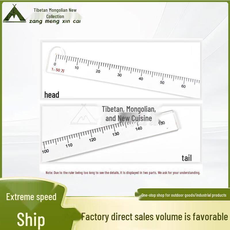 Professional Map Plotting Scale Ruler