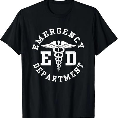 Cuidador(a) RN Enfermeiro(a) de Emergência Graduação Técnicos de ED Departamento Camiseta