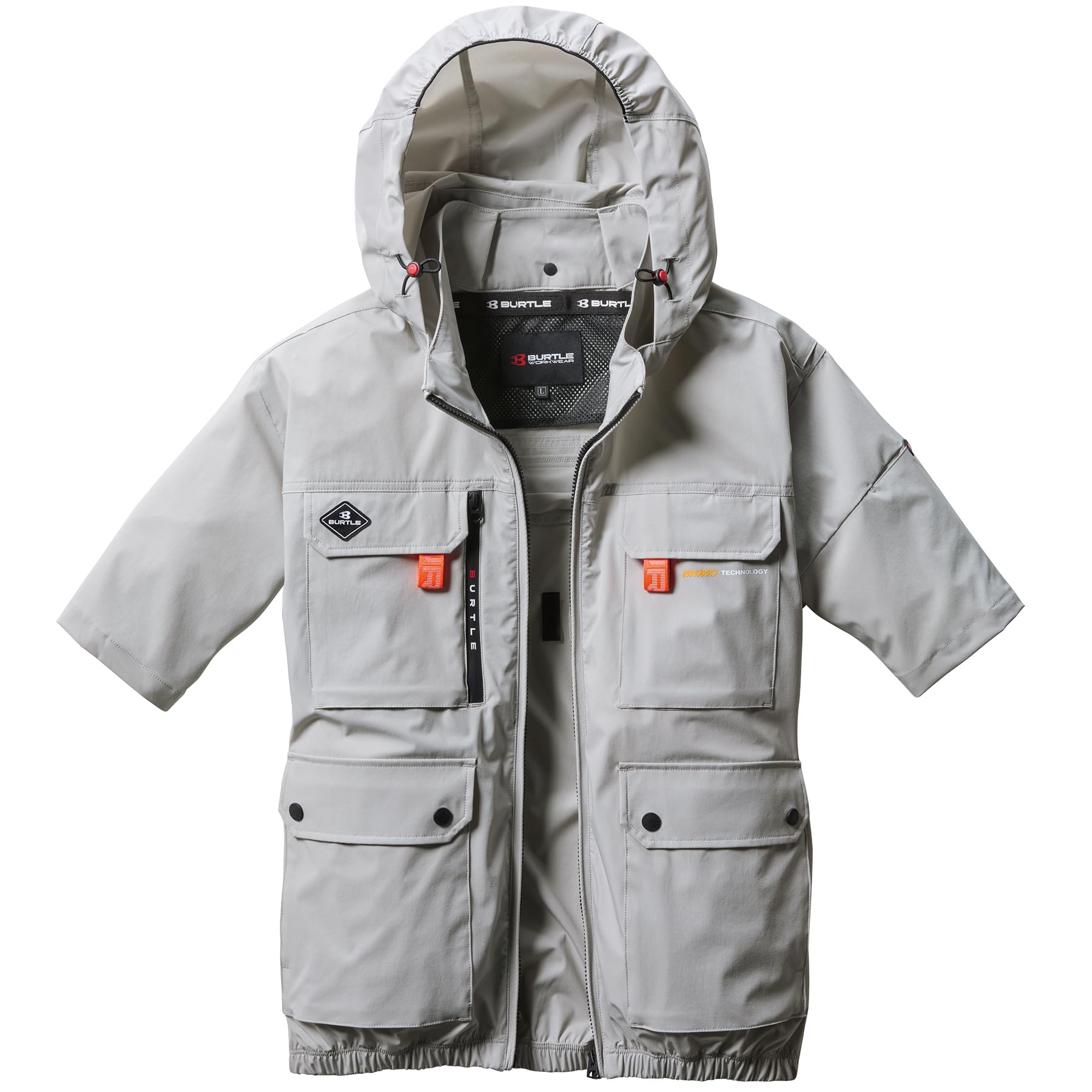 

HOTNET BURTLE AC2036 Air Craft AC Блузон с коротким рукавом с защитой от УФ-лучей и эко-сумкой (Отдельный предмет) (Размер 60-Пепельно-серый, XXL)