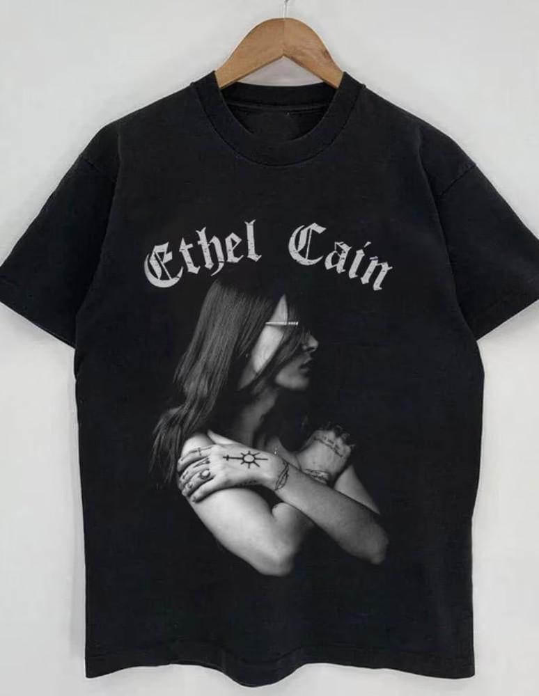 Ethel Cain Music For Lovers Black T-Shirt Cotton Full Size Unisex T-Shirt XXXL