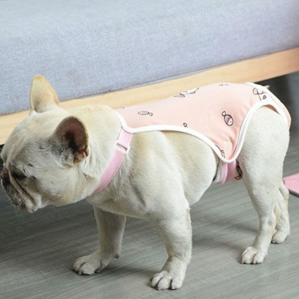 Adjustable Dog Physiological Pants Leak Proof Shoulder Straps Dog Sanitary Panties Washable Dog Diapers Menstrual Period
