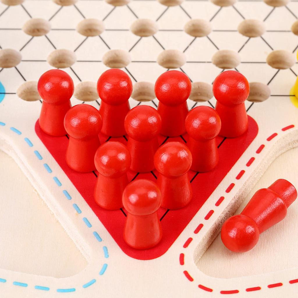 Checkers Multifunctional Board Game for Two Improves Observation No Family Ages Game, 2-in-1 Players, Skills, Training, Scratches, Educational,