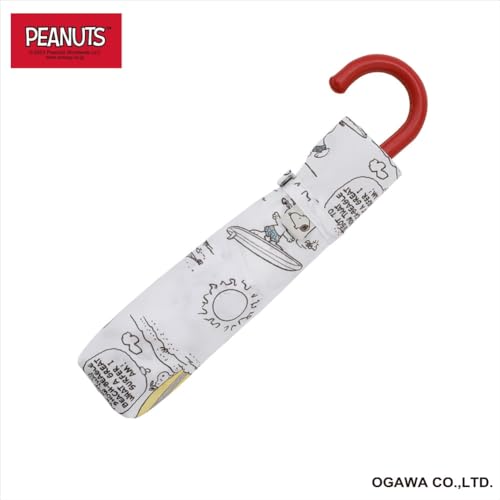 Ogawa Snoopy Folding Umbrella for Women, Peanuts Paradise Island, 55cm, 6 Ribs, 90596
